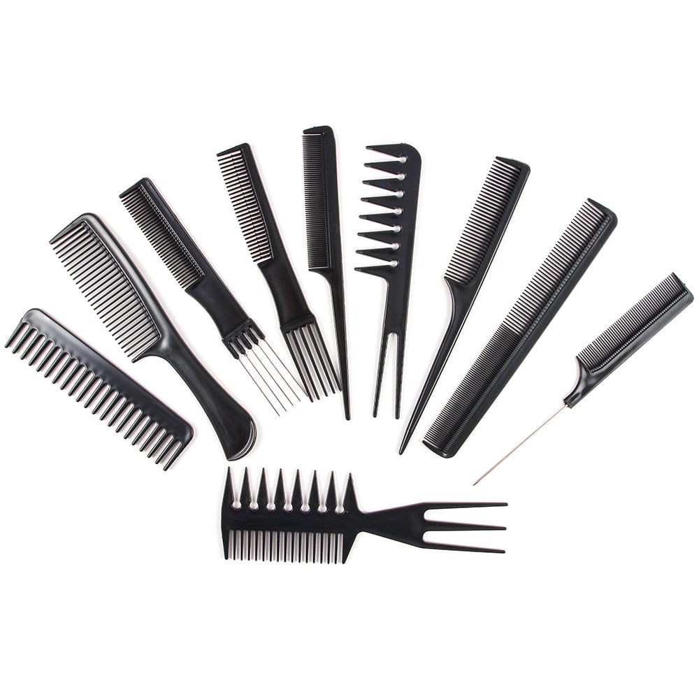 Ten Piece Hair Comb Set