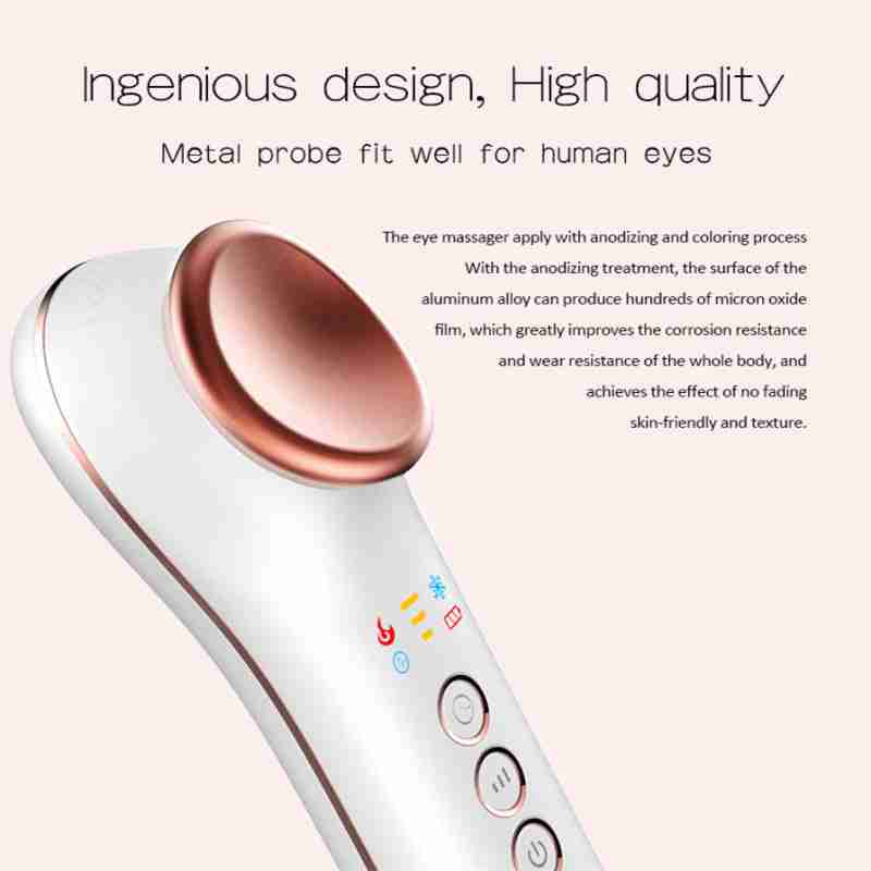 Smart eye massage device with soothing eye mask
