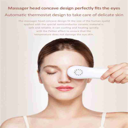 Smart eye massage device with soothing eye mask
