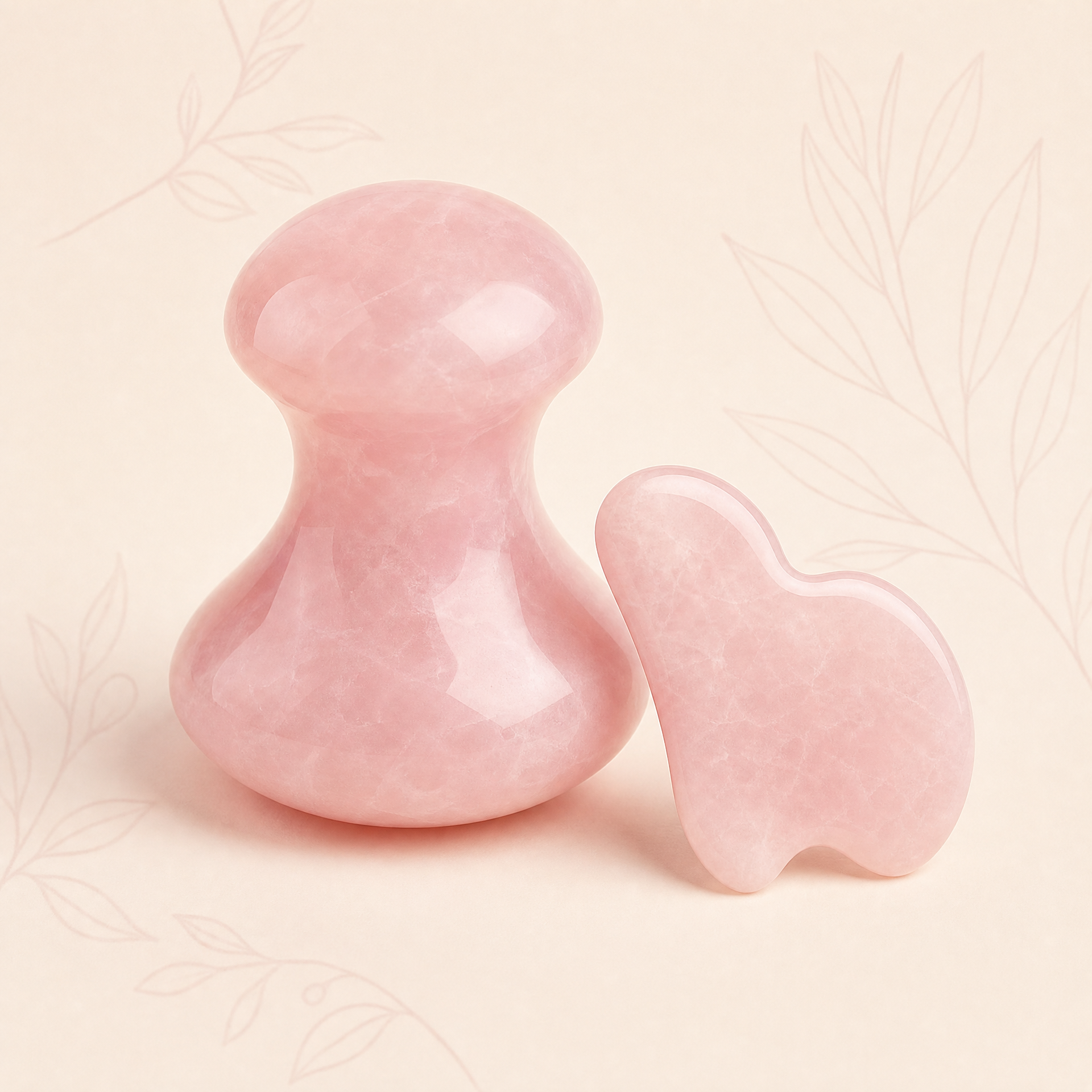 Natural Jade Mushroom Gua Sha Tool for Detox Massage