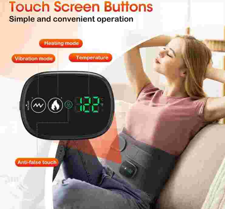 Heated waist massager for relaxation and comfort
