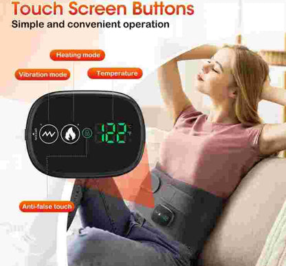 Heated waist massager for relaxation and comfort
