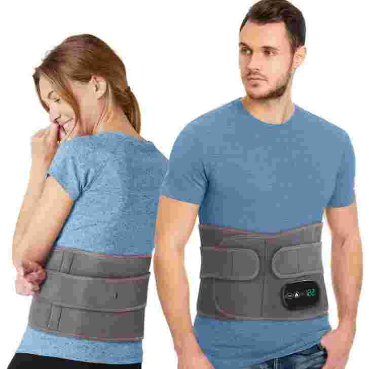 Heated waist massager for relaxation and comfort

