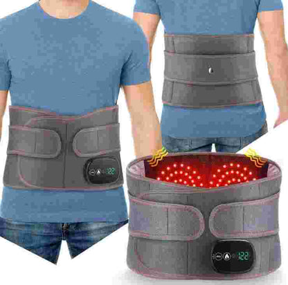 Heated waist massager for relaxation and comfort
