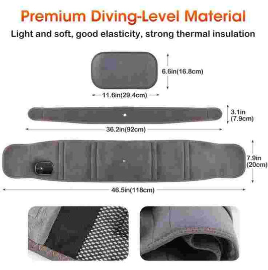 Heated waist massager for relaxation and comfort
