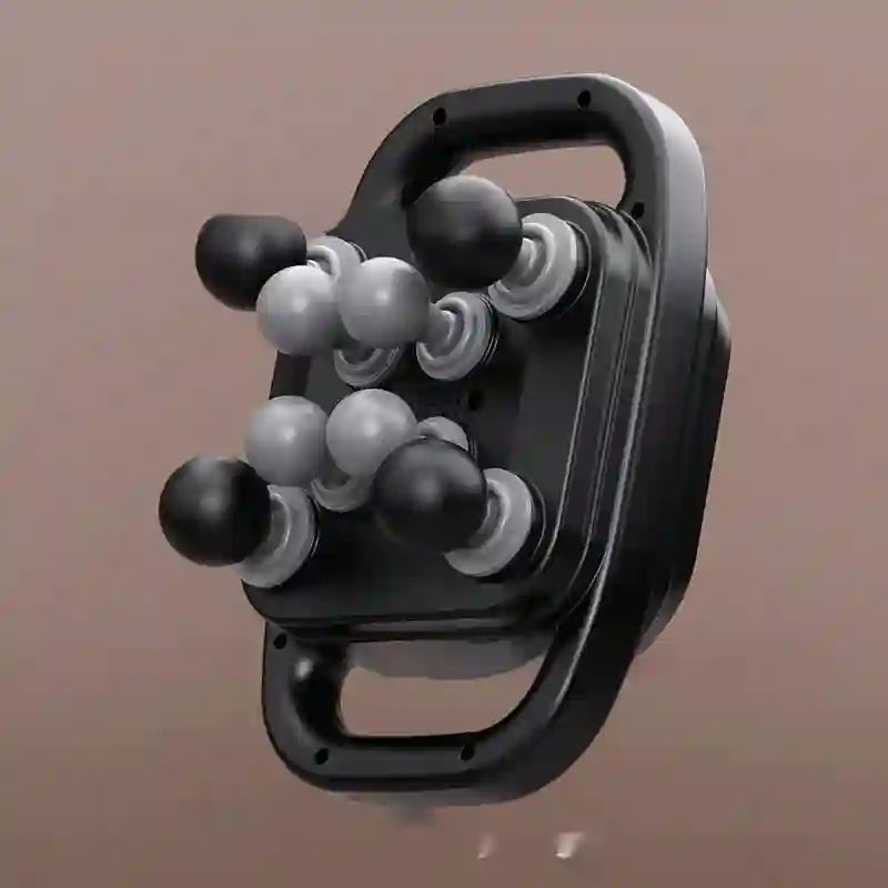 8-head massage gun with interchangeable heads
